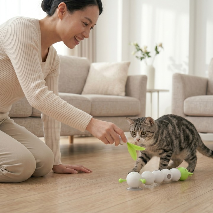 PawWorm Interactive Cat Toy