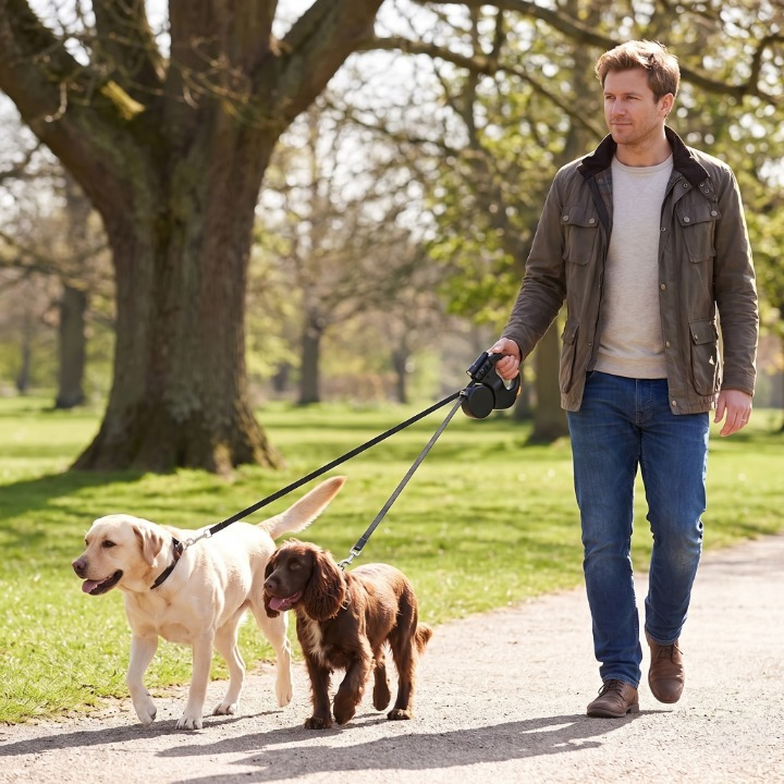 PawLead Dual Retractable Leash