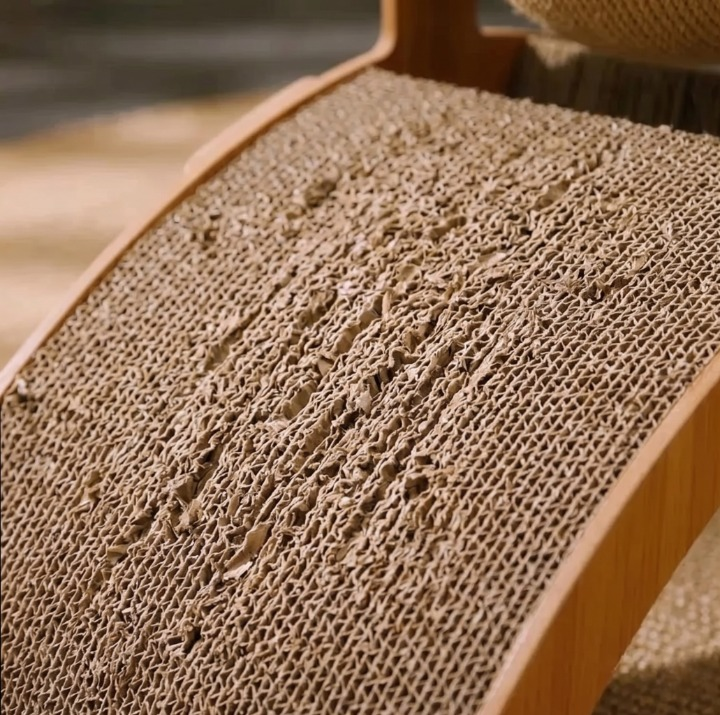 PawScratch Wooden Cat Scratcher
